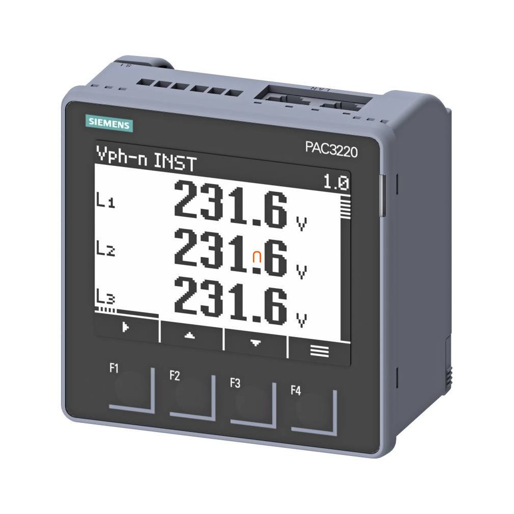 Siemens 7KM3220-0BA01-1DA0 SENTRON PAC3220 multitest, 100-250 VAC/DC, Modbus TCP, fără certificare MID