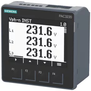   Siemens 7KM3220-1BA01-1EA0 SENTRON PAC3220 multimetru, 24-60 V c.c., Modbus TCP, fără certificare MID