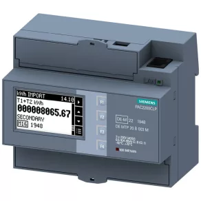   Siemens 7KM2200-2EA40-1JB1 SENTRON PAC2200 multimetru, cu alimentare proprie, 65 A, Modbus TCP, certificare MID + PTB-A50.7