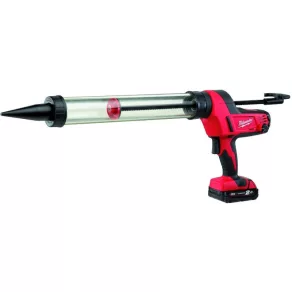   Pistol de etanșare și lipire Milwaukee M18 cu tub transparent de 600 ml, 1 baterie de 2,0 Ah, încărcător de 40 de minute și geantă C18 PCG/600T-201B 4933441808