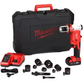   Mașină de perforat hidraulică Milwaukee M18 cu 1 baterie de 2,0 Ah, încărcător și geantă de transport M18 HKP-201CA 4933451204