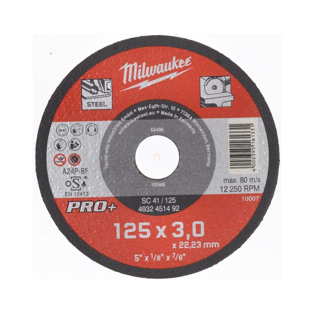 Milwaukee Vágókorong fémhez 230X3 Egyenes SC41 PRO+ 4932451494