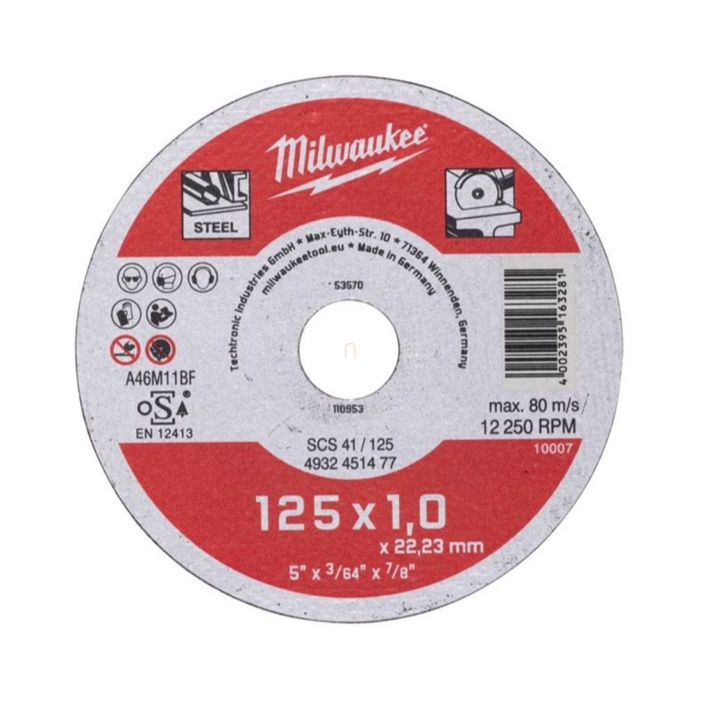Milwaukee Vágókorong fémhez WSCS41/ 125x1mm 4932451477