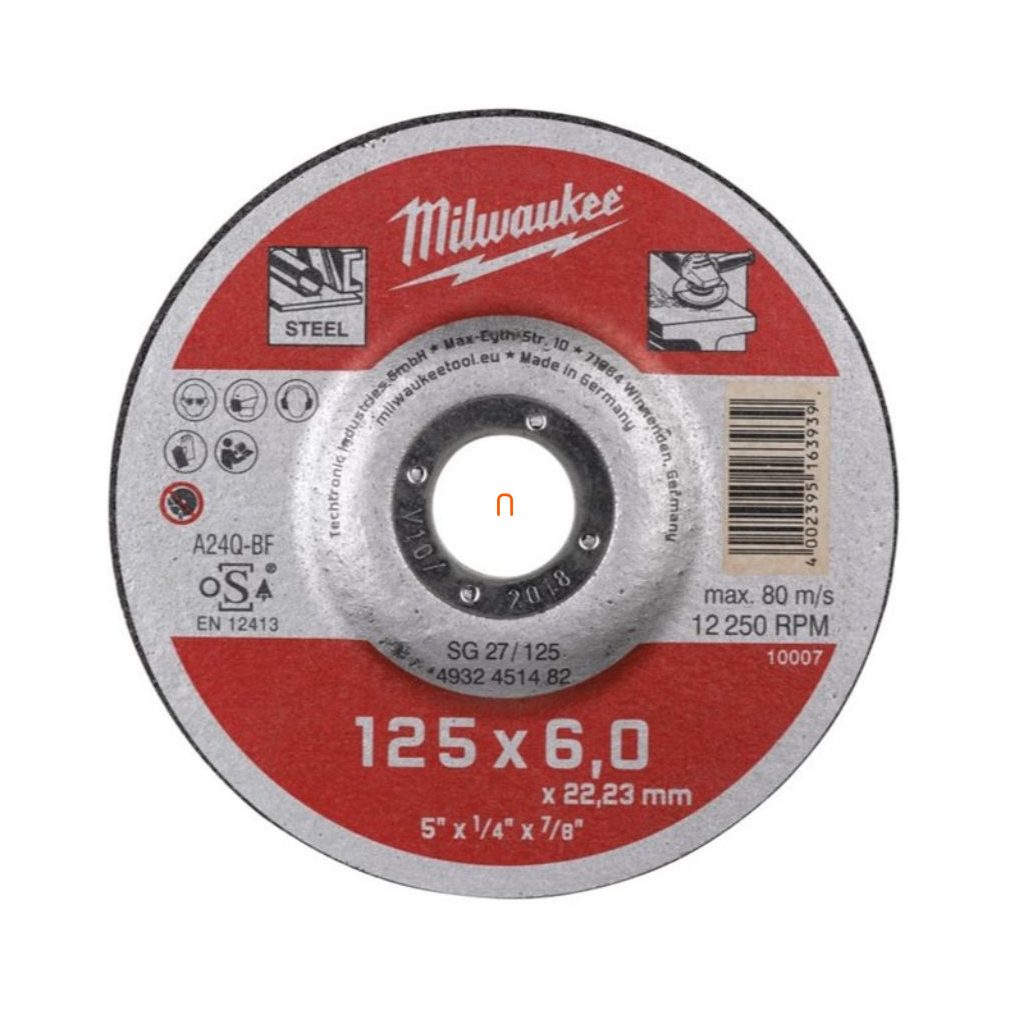 Milwaukee polizor pentru metal WSG27 125x6mm (4932451482)