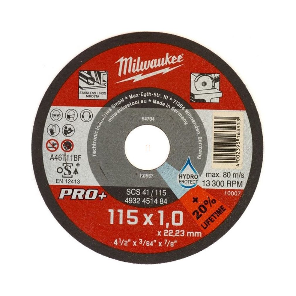 Milwaukee Vágókorong fémhez 115X1 Egyenes SC41 PRO+ 4932451484