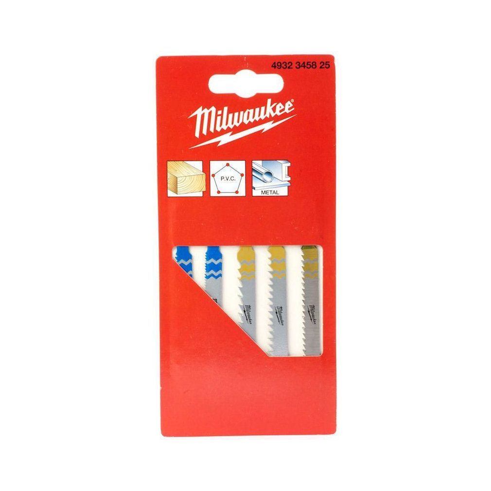 Milwaukee Szúrófűrészlap szett, 5db (Fa, PVC, Fém) 4932345825