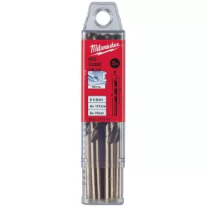   Milwaukee Red Cobalt – Burghiu metalic HSS-G Co – DIN 338 – 7,0 mm (5 buc./set) 4932373348
