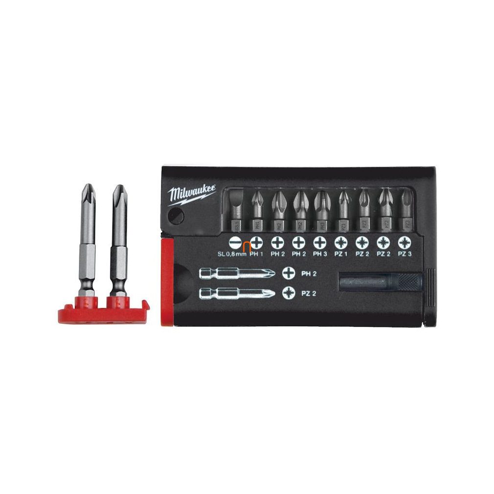 Set de biți compact pentru șurubelniță Milwaukee, 12 piese (4932399513)