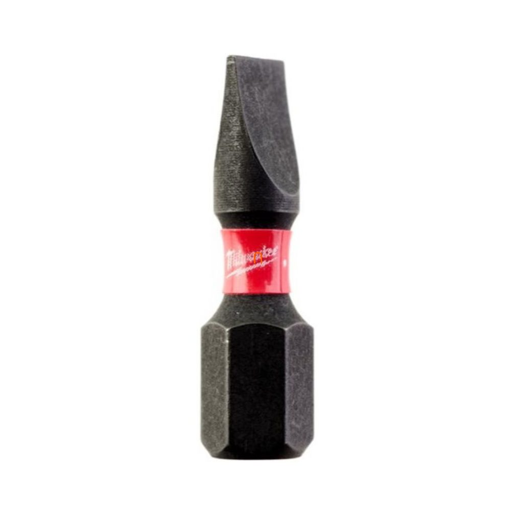 Milwaukee Shockwave bit pentru șurubelniță SL0,8x5,5 25 mm 2 bucăți (4932430902)
