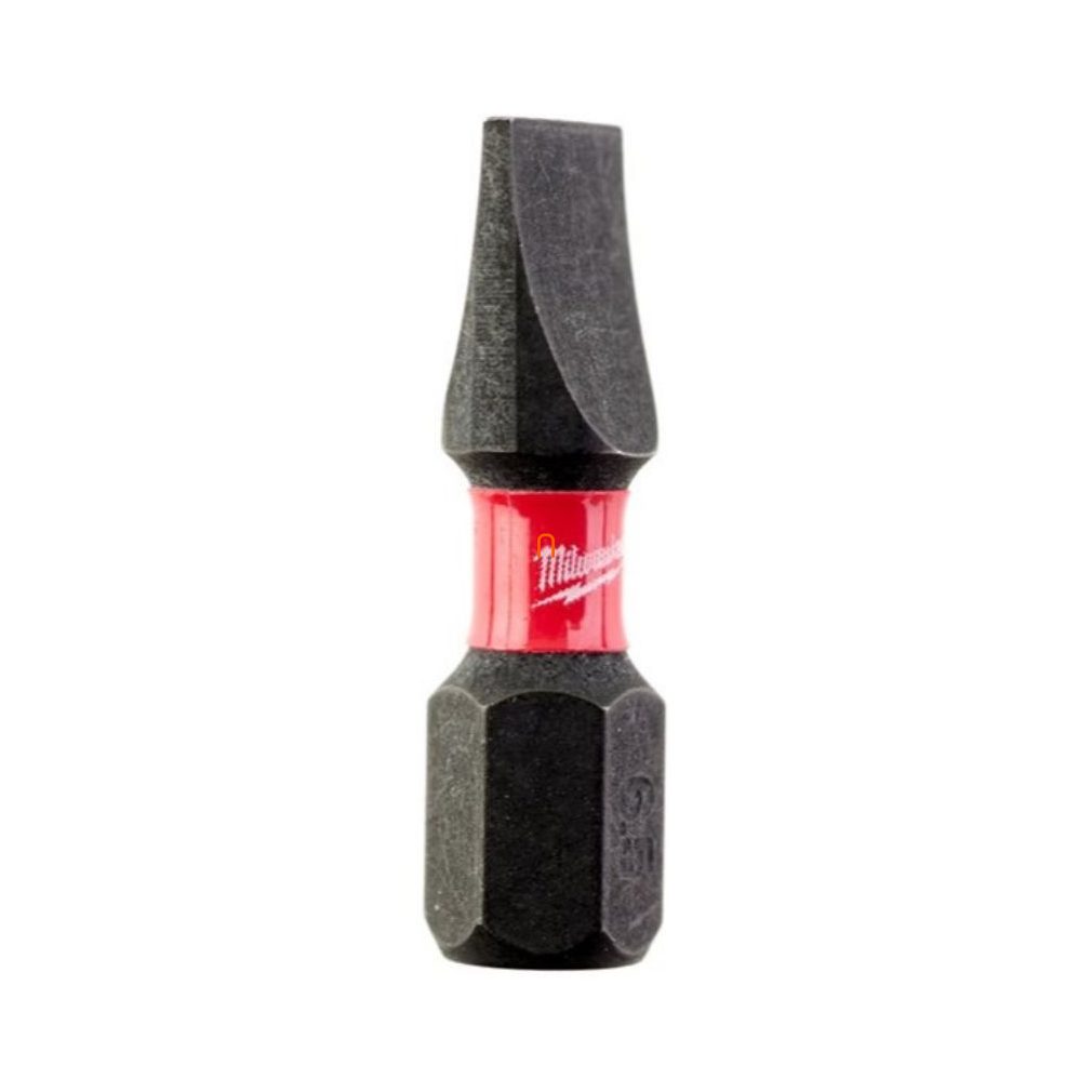 Milwaukee Shockwave bit pentru șurubelniță SL1,2x6,5 25 mm 2 bucăți (4932430903)