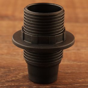 Soclu pentru candelabru E14 cu inel, negru