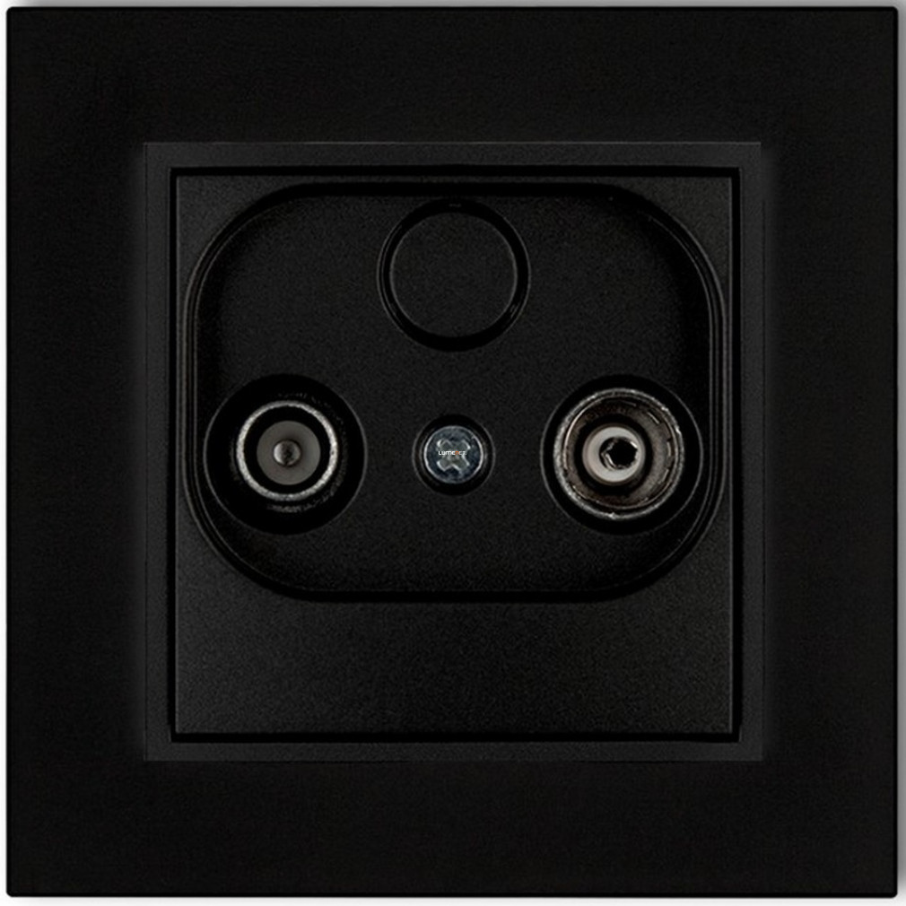 Socket TV (9dB) cu ramă în culoare negru mat (Mini)