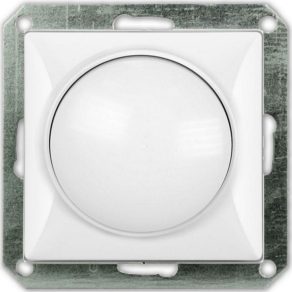 Dimmer fără ramă, alb (Opal)