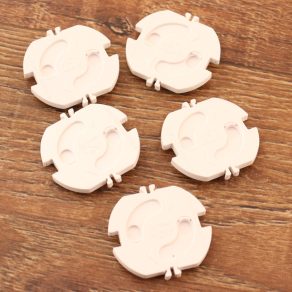   Set de prize cu siguranță pentru copii, autoadezive, albe, 5 bucăți