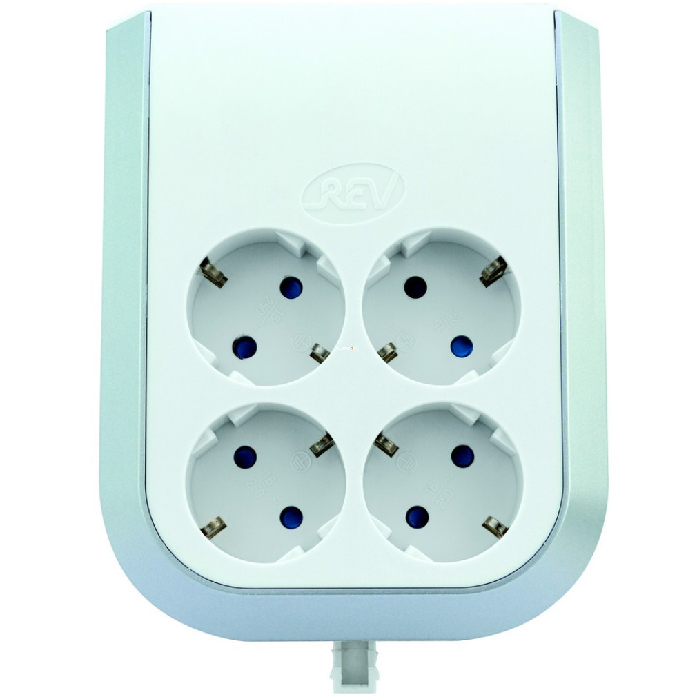 Distribuitor cu împământare, ambalat separat, 4, culoare albă (MultiPower)