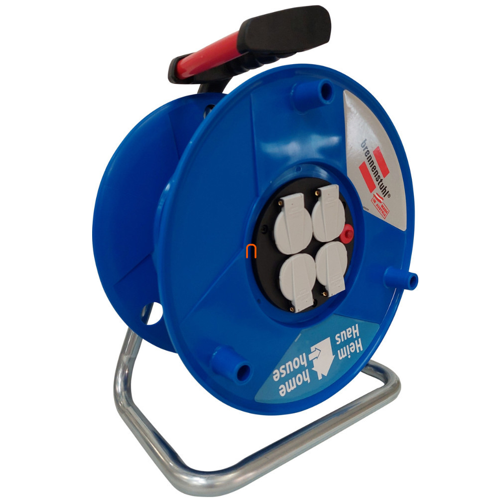 Cable reel fără cablu 4 mufe, albastru
