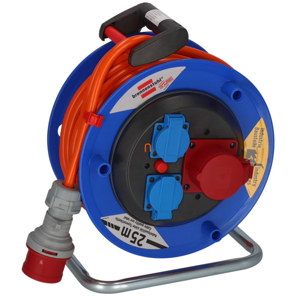 Cablu pentru exterior cu cablu de 25 metri, 3 prize, albastru/portocaliu (Garant ST-CEE)