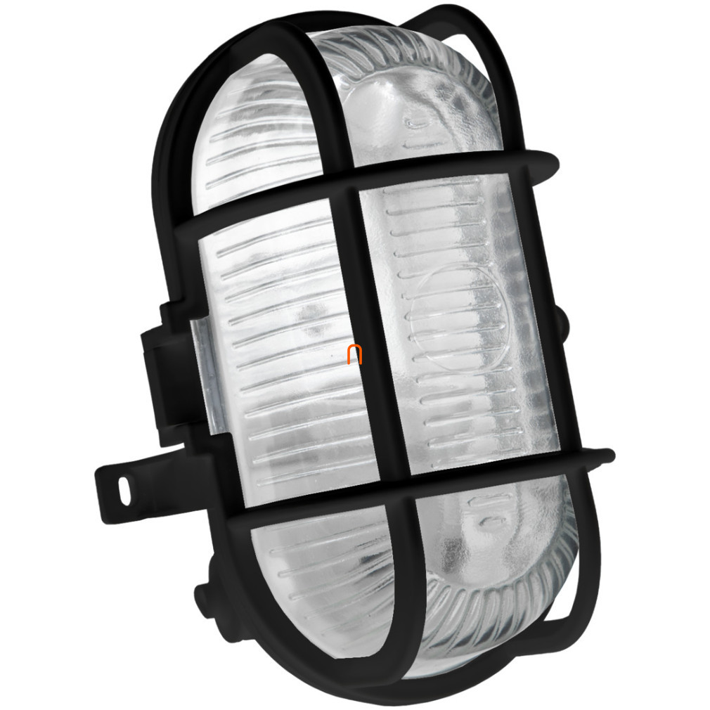 Lampa de navă cu grilaj de protecție, culoare neagră, ovală - Brennenstuhl 1270400