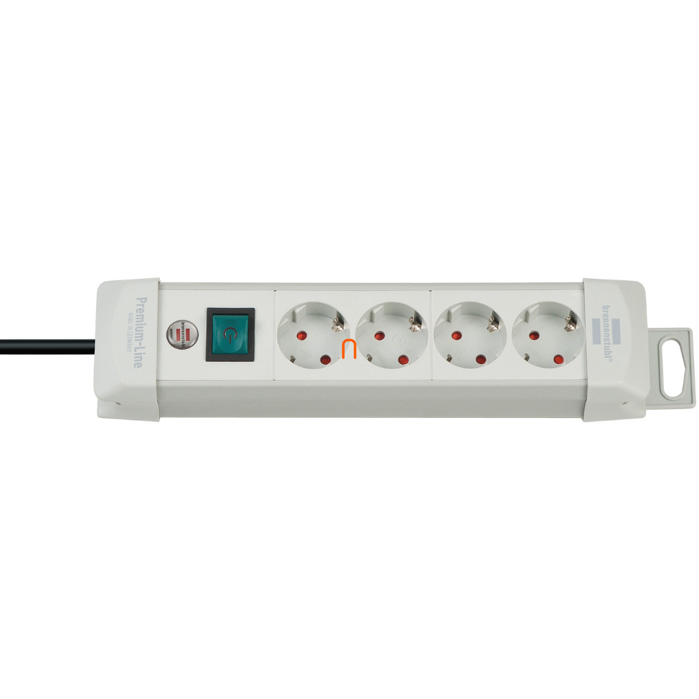 Cu comutator cu patru distribuitoare, 1,8 m, gri deschis (Premium-Line)