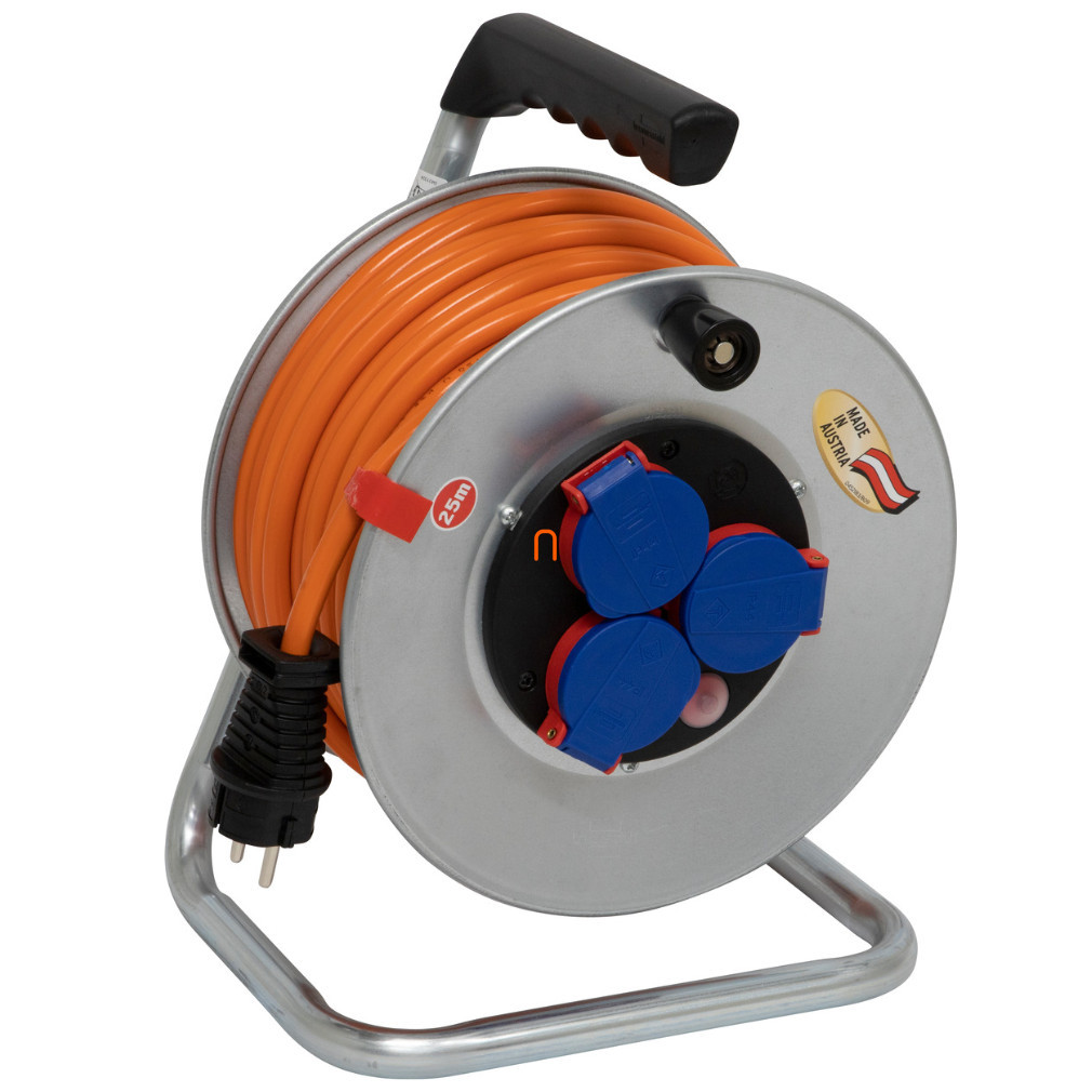 Cablodrum exterior cu cablu de 25 metri, 3 mufe, argintiu/portocaliu (Garant SK)