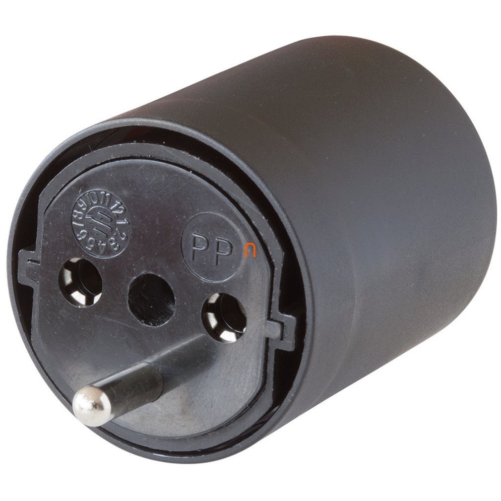 Adaptor fix DE-CH, 230 V, 3 pini T13 cu priză Schuko și soclu