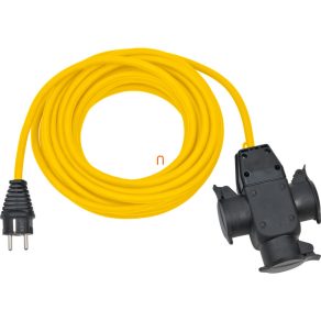   Cablu prelungitor triplu pentru leagăn exterior, 10 m, galben