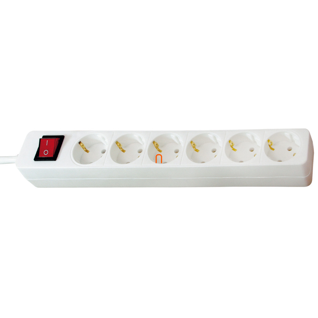 Cu comutator distribuitor cu 6 poziții, 1,4 m, alb