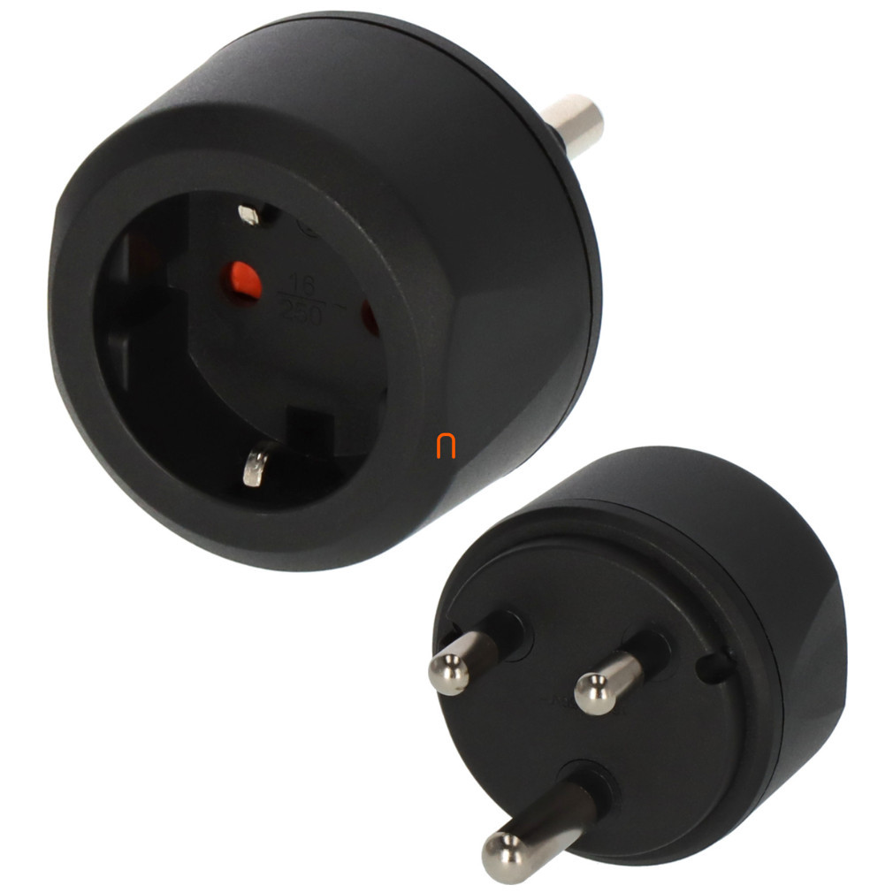 Adaptor de călătorie cu contact de protecție - Republica Africa de Sud, India