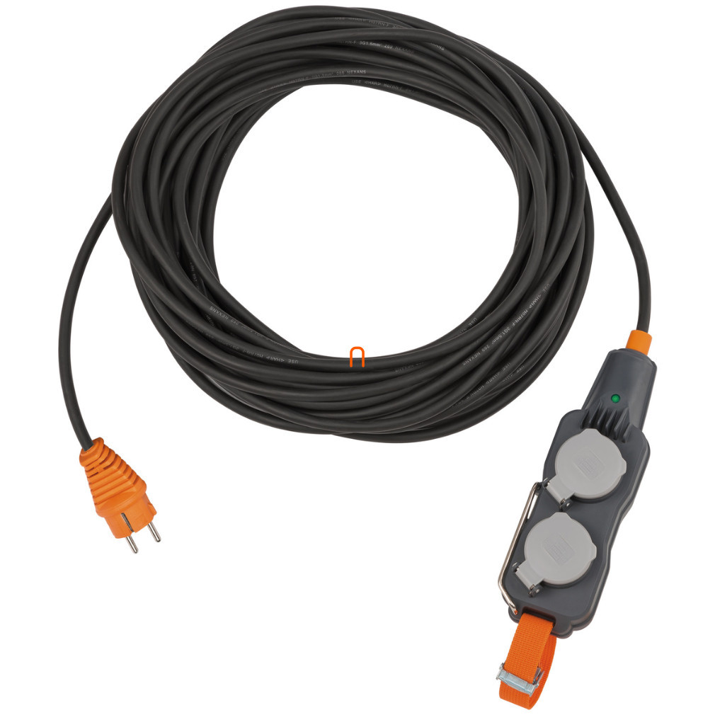 Extensie cu patru brațe pentru exterior, 15 m, negru (Professional Line)