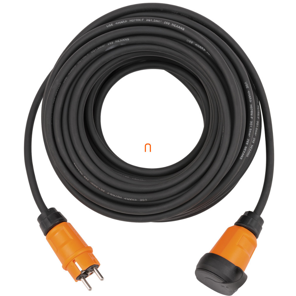 Prelungitor exterior oscilant 10 m negru (Professional Line)