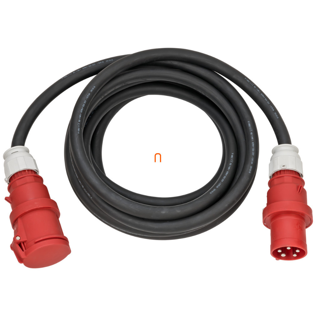 Prelungitor industrial trifazic cu 20 m, negru (Professional)