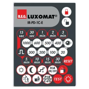   Telecomandă B.E.G. Luxomat IR-PD-1C-E pentru senzorul de mișcare PD-11 92077