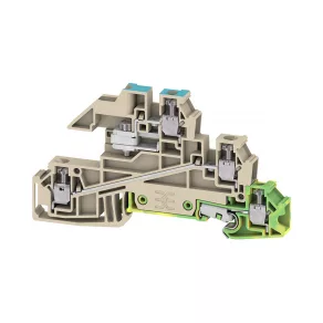   Terminal cu două etaje, 2,5 mm², bej WDL 2.5/S/NT/L/PE 1030600000 Weidmüller