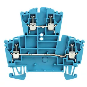   Bloc terminal de trecere Weidmüller, cu două niveluri WDK 2,5 BL (0,05-4 mm²), 400 V/24 A, albastru 1021580000