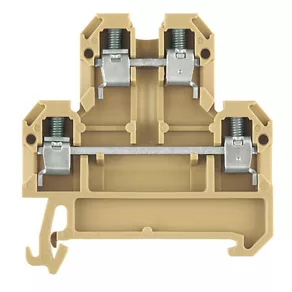   Conector de trecere DK4/35 (0,13-6 mm²), TS35/PA, IEC 500 V/32 A, bej 0527660000 Weidmüller