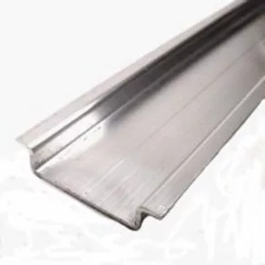   Șină cu capete plate (șină TS) neperforată 2000x35x7,5 mm, aluminiu, TS 35X7.5 2M/AL/BK 0330800000 Weidmüller