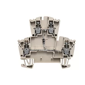   Conector de șină 2,5 mm² cu două etaje, bej, WDK 2.5 1D A.1 1023400000 Weidmüller