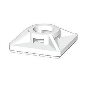   Bază pentru coliere de cablu Weidmüller 19x19 /3,6 naturală, poate fi fixată pe 4 laturi, înșurubabilă, autoadezivă 1289200000