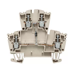   Conector de trecere cu etaje WDK 2.5 (0,05-4 mm²), cu diodă, 400 V/24 A, bej 1023300000 Weidmüller