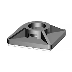   Bază pentru coliere de cablu Weidmüller 19x19 /3,6 negru, poate fi fixată pe 4 laturi, cu șurub, autoadezivă 1697950000