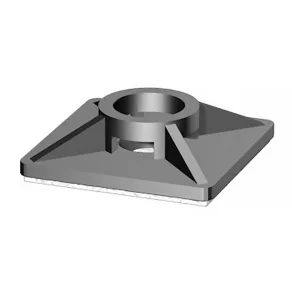   Bază pentru coliere de cablu Weidmüller 27x27 /4,8 negru, poate fi fixată pe 4 laturi, înșurubabilă, autoadezivă 1697960000