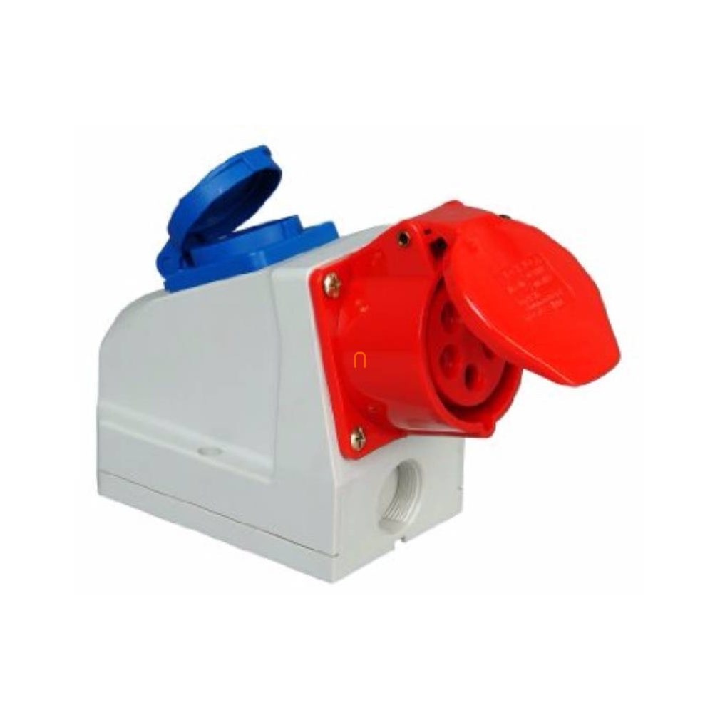 Kopp CEE combinație industrială de perete 100400005 16A 400V 5P(3P+N+F) + priză de uz casnic (220V,16A Schuko)