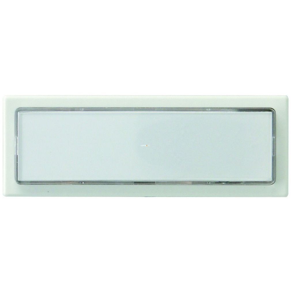 Buton sonerie avec plaque nominative 1 blanc, avec éclairage