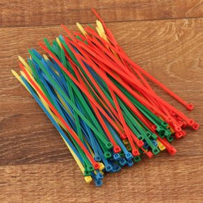   Clemele pentru cabluri, 100 buc./pachet, colorate (150x3,5 mm)