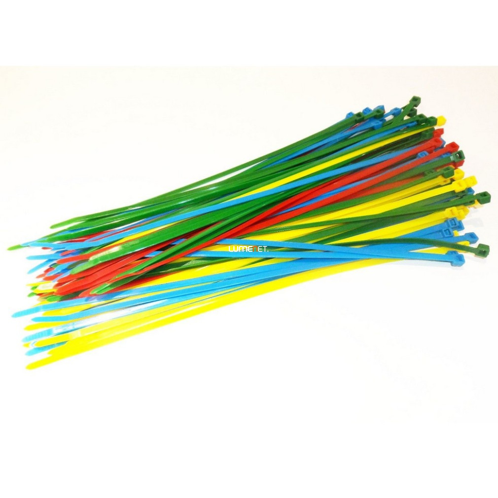 Cable ties, 100 pcs/pack, coloured (300x4,5mm)