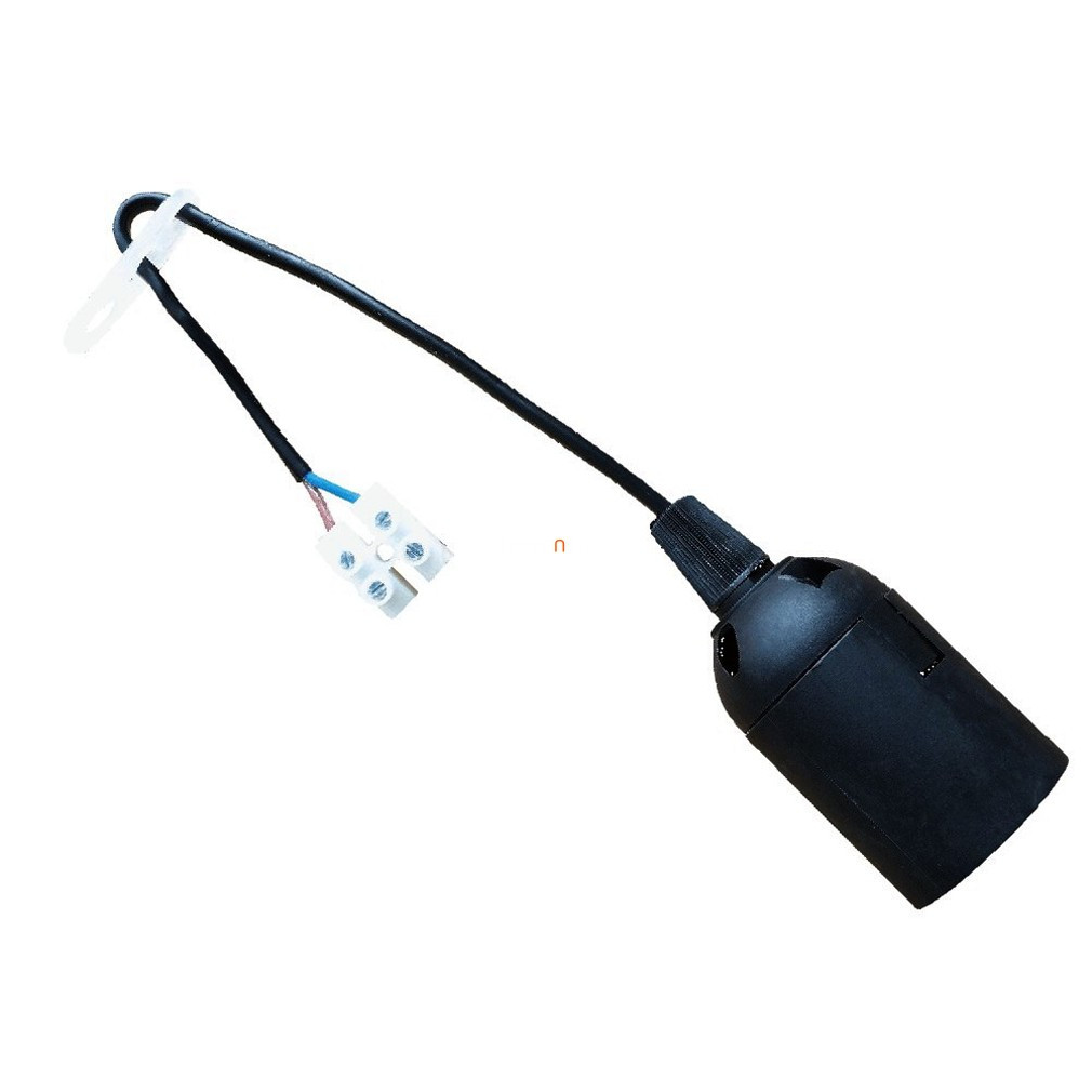 E27 soclu cu clemă, negru