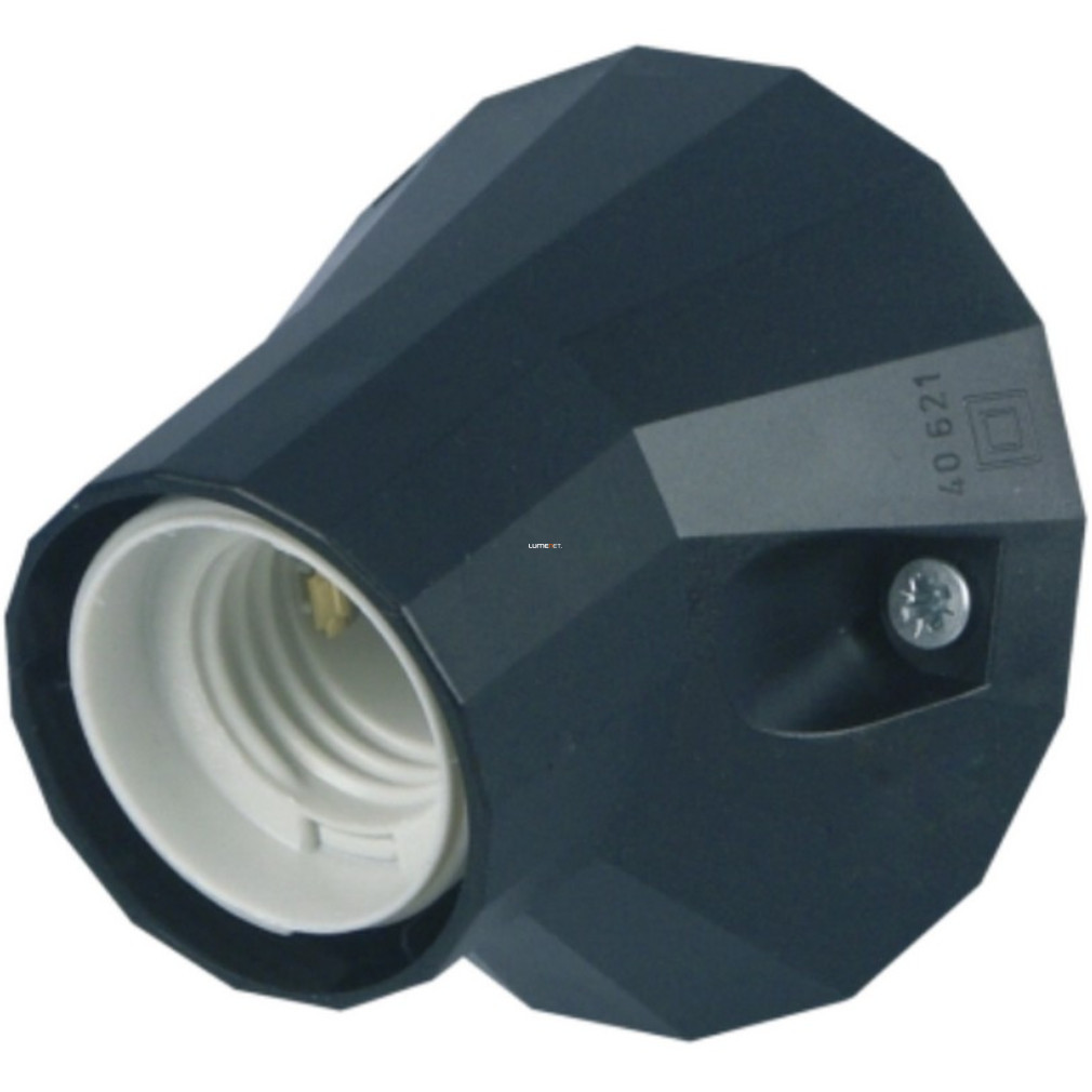 E27 soclu lateral, 83 mm negru