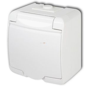 GAO_Aquastar_foldelt_csatlakozo_aljzat_feher_csapfedeles_IP44