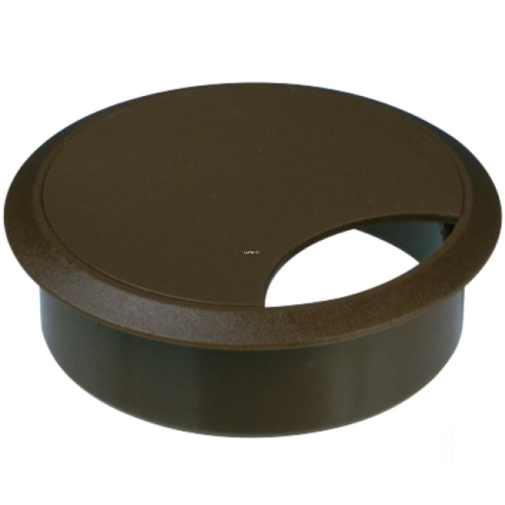 Cable entry table, 59 mm, brown