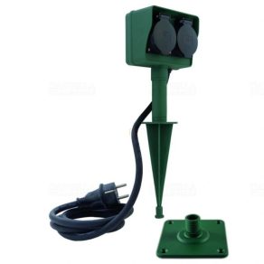 Priză dublă pentru exterior, 1,4 metri